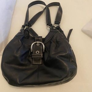 Leather Black Coach Purse